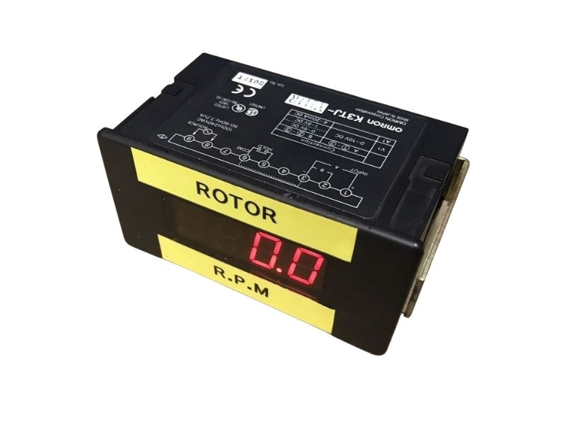 Omron K3TJ-V111R Digital Tachometer Panel Meter RPM Speed Indicator
