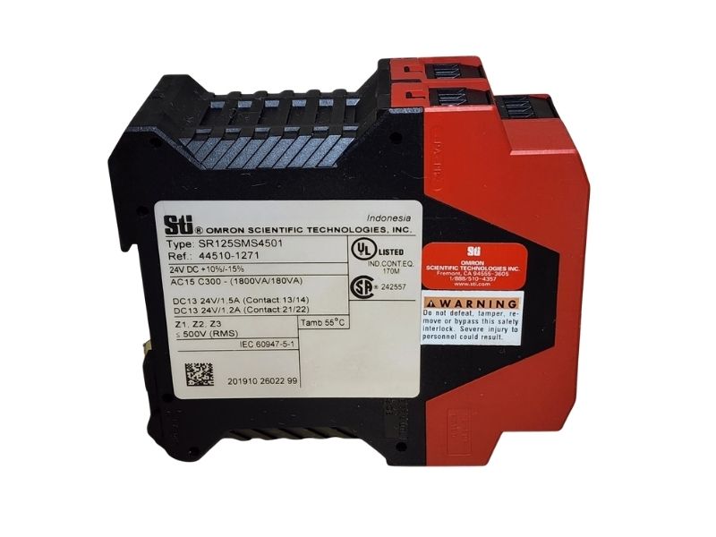Omron 44510-1271 Safety Relay 24VDC DIN Rail SPST NO NC Industrial