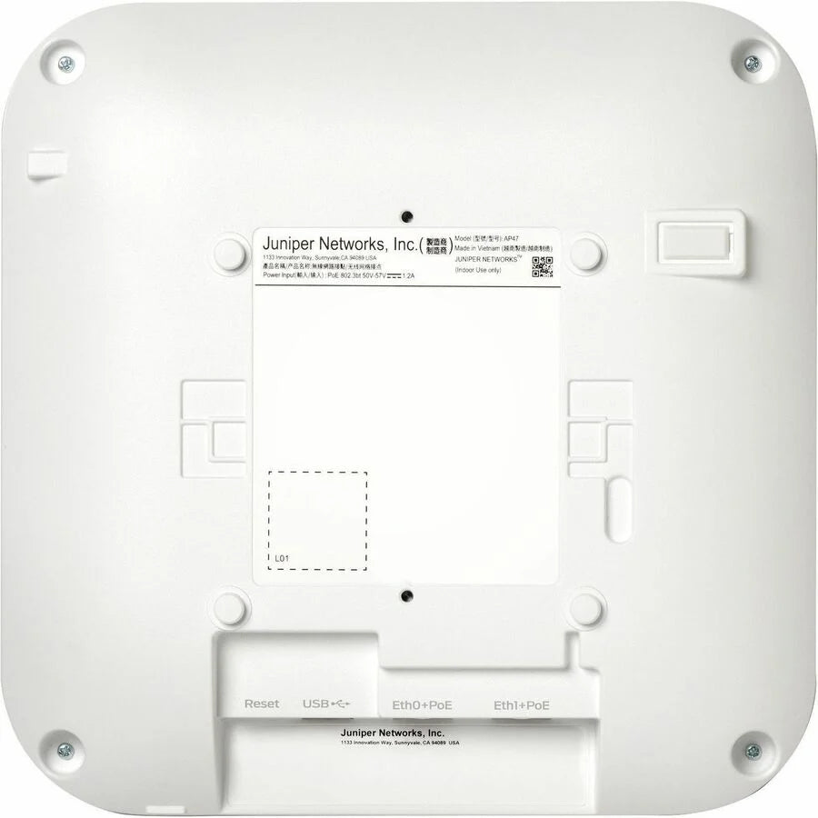 Mist AP47 Tri Band Wi-Fi 7 IEEE 802.11 a/b/g/n/ac/ax/be 28.80 Gbit/s Wireless Access Point - Indoor