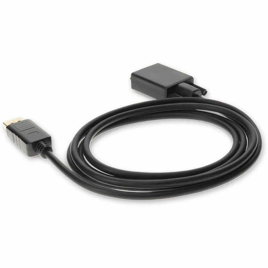 AddOn 6ft DisplayPort 1.2 Male to VGA Male Black Cable For Resolution Up to 1920x1200 (WUXGA)
