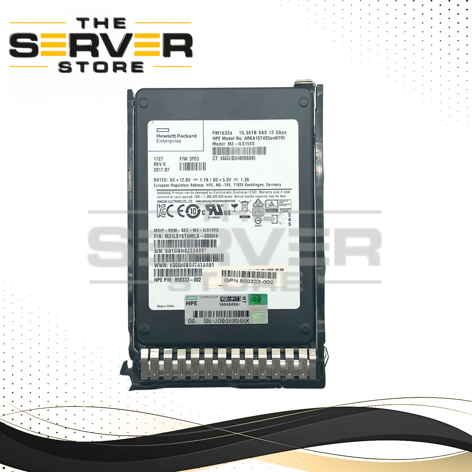 15.36TB Samsung PM1633a 12Gbps SAS SSD for HPE ProLiant DL560 Gen10 DL580 Gen10