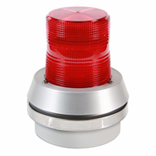 Edwards Signaling 95R-N5 120 VAC Xenon Strobe Beacon with Integrated Horn and Red Lens