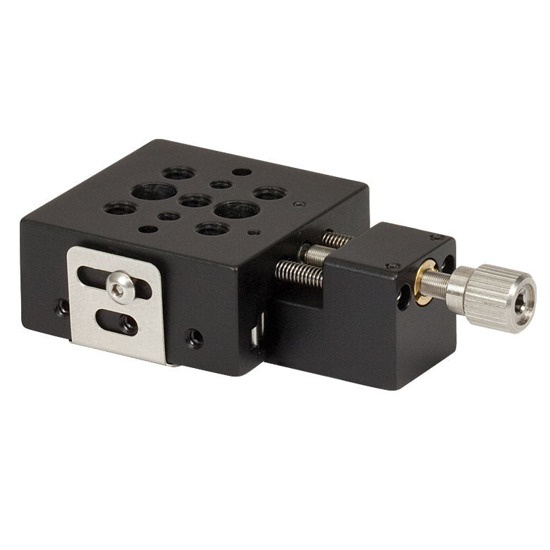 TH-MS1 - 1/4" Travel Single-Axis Translation Stage with End-Mounted Adjuster Screw, 8-32 Taps