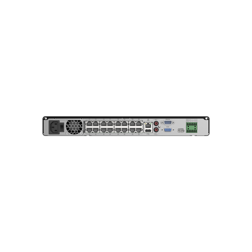 Luminys R32-16PA10 R3 Starter Series NVR, 8MP 16 Channel 1U 16-Port PoE, 2SATA, Analytics by Camera, 10TB