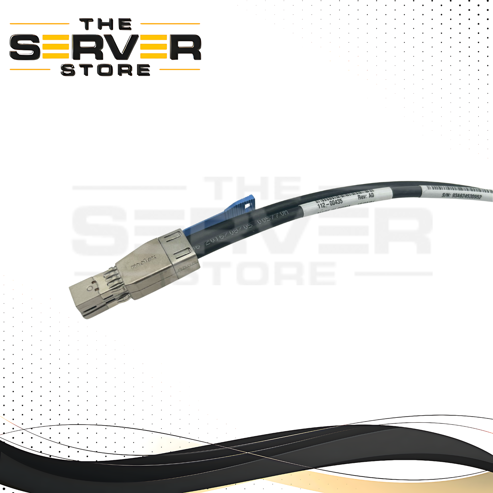NetApp X66030A 0.5m Mini-SAS HD to Mini-SAS HD 12Gbps Cable 112-00435