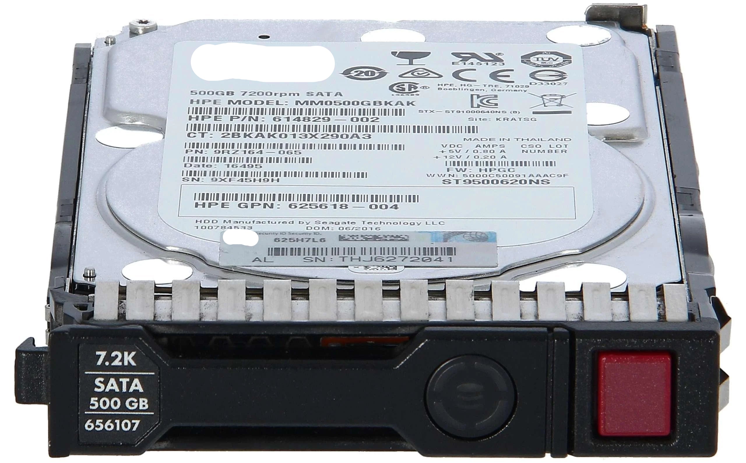 DL360e G8, DL360p G8 500GB 7.2K SATA 2.5" Hard Drive
