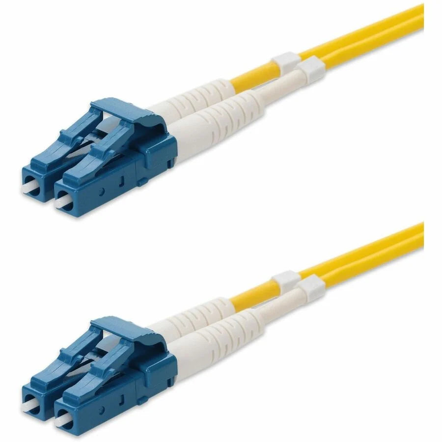 AddOn 30m LC to LC Yellow OS2 Duplex OFNR (Riser-Rated) SMF Fiber Patch Cable