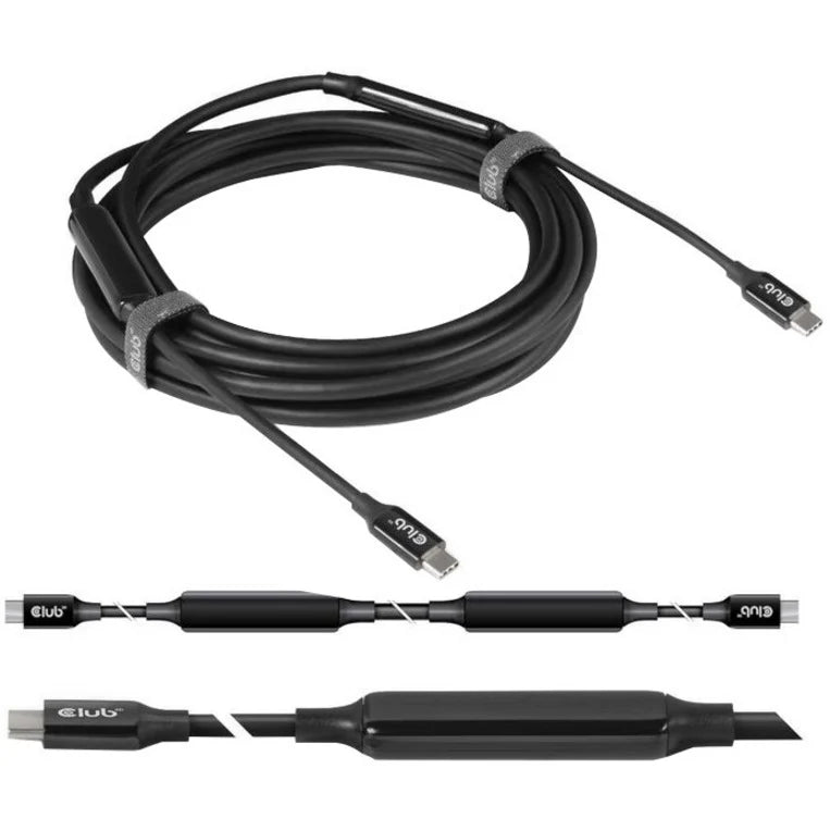 Club 3D USB 3.2 Gen2 Type C to C Active Bi-directional Cable 8K60Hz M/M 5m/16.4ft