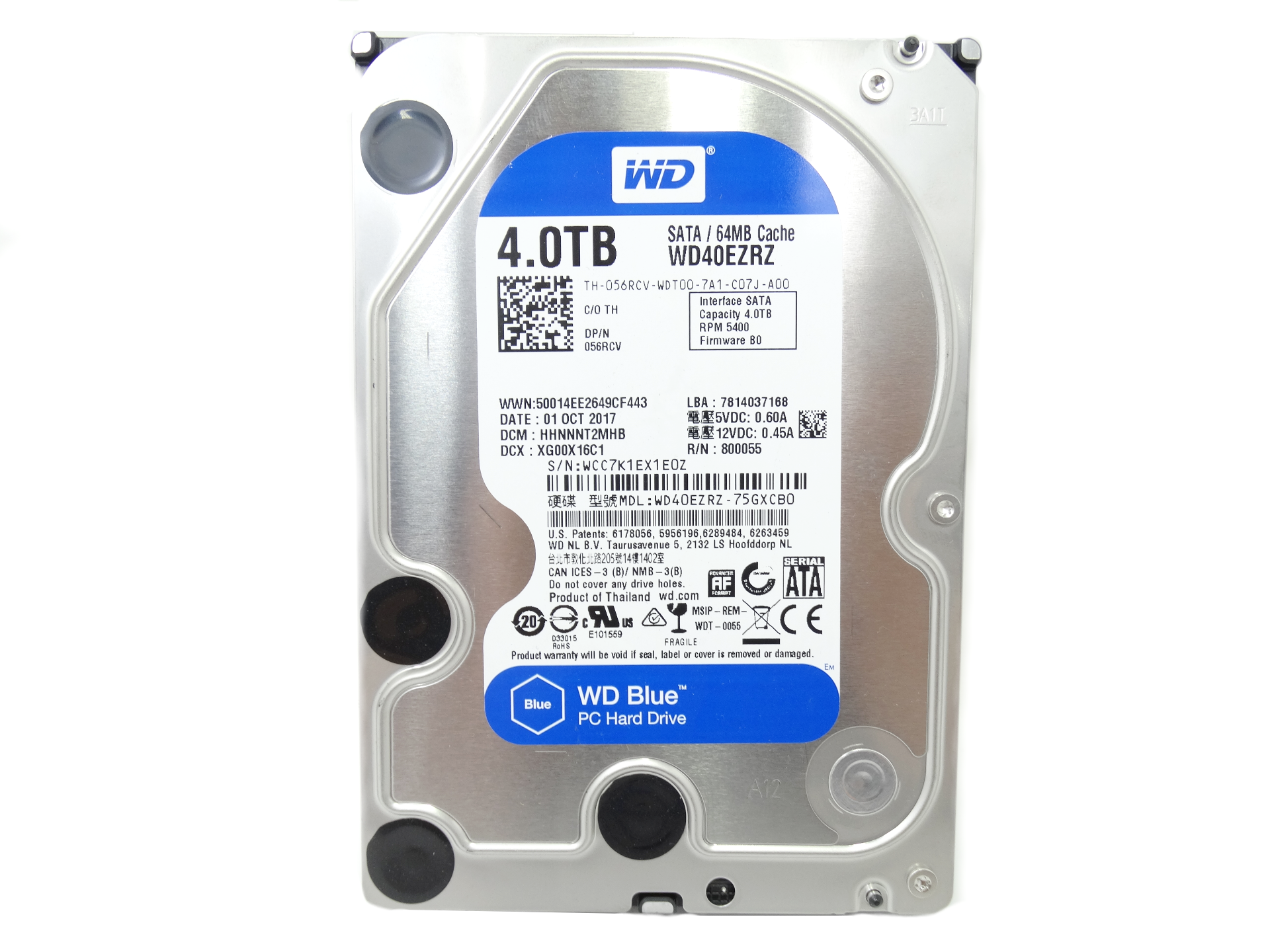 Dell Western Digital 4TB 5.4K RPM 3.5'' SATA HDD Hard Drive (WD40EZRZ)