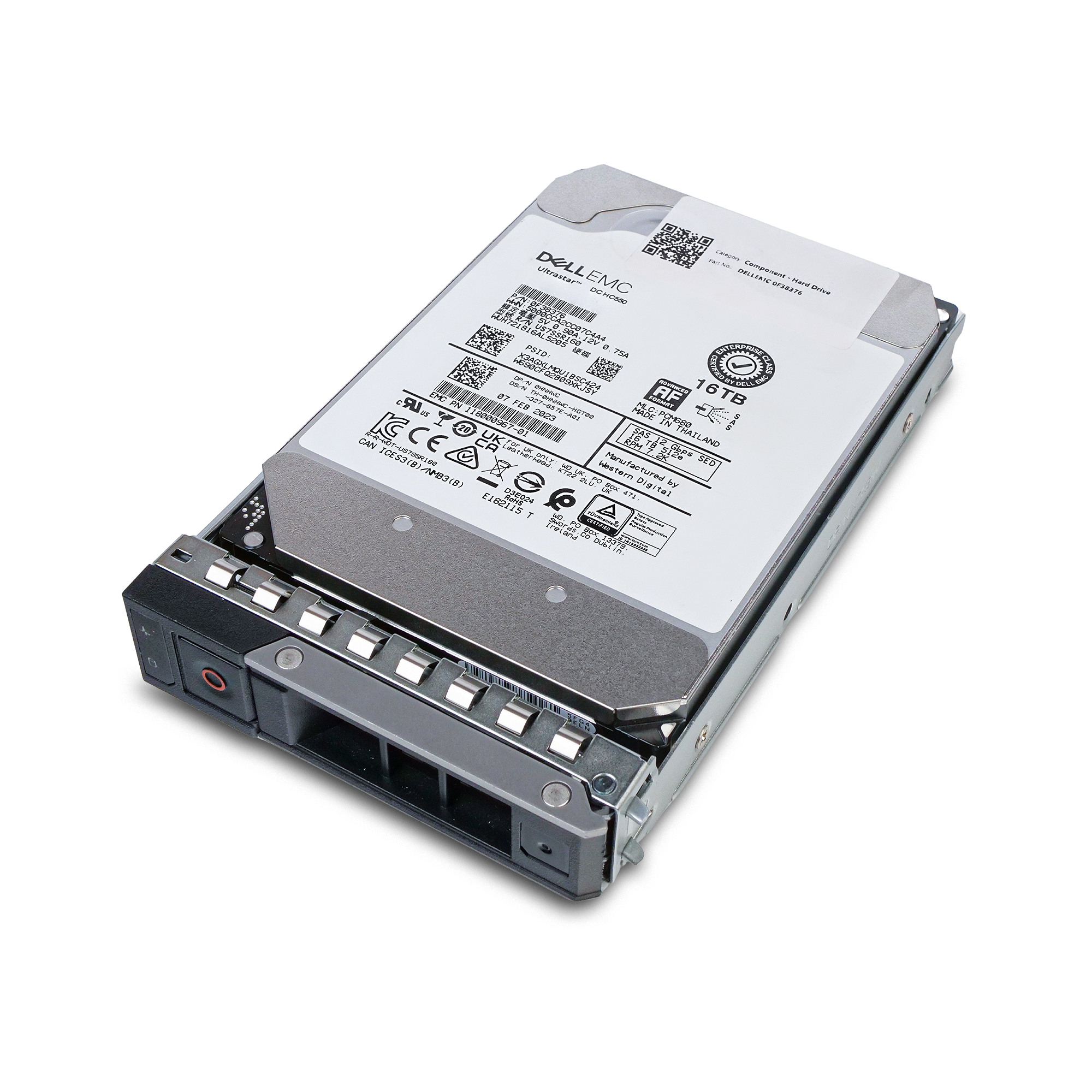 Dell G14 099Y1T 16TB 7.2K RPM SAS 12Gb/s 512e 3.5in Refurbished HDD