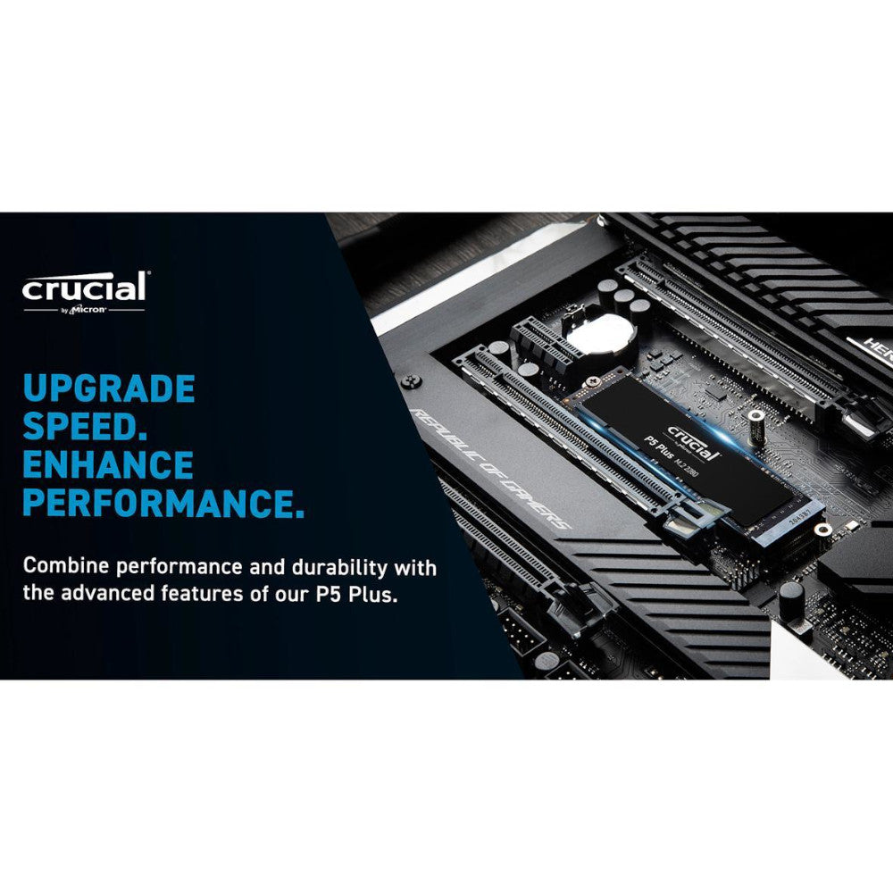 Crucial P5 Plus 2TB PCIe Gen 4.0 x4 NVMe M.2 2280 Recertified Solid State Drive - CT2000P5PSSD8