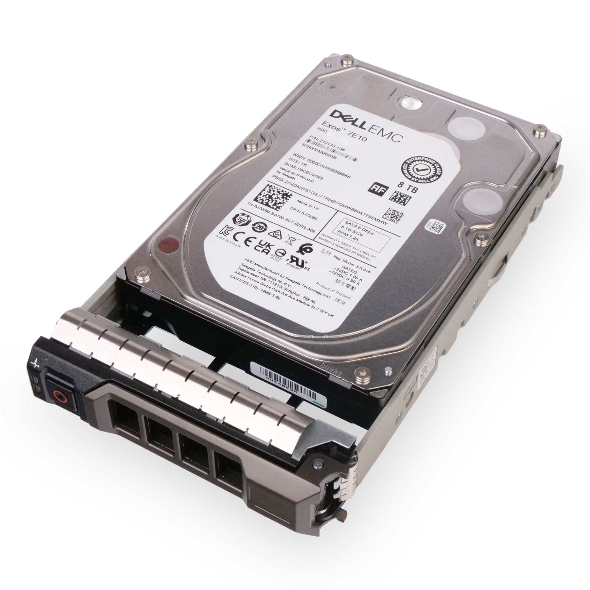 Dell G13 400-AHIE 8TB 7.2K RPM SATA 6Gb/s 512e 256MB 3.5in HDD