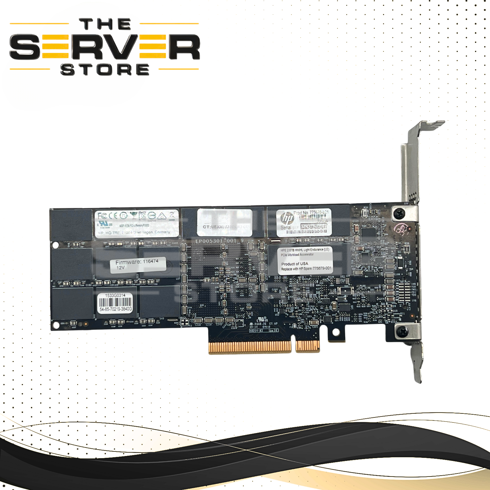 HPE 2.6TB HH/HL LE PCIe Workload Accelerator SanDisk PX600 775670-B21 775679-001