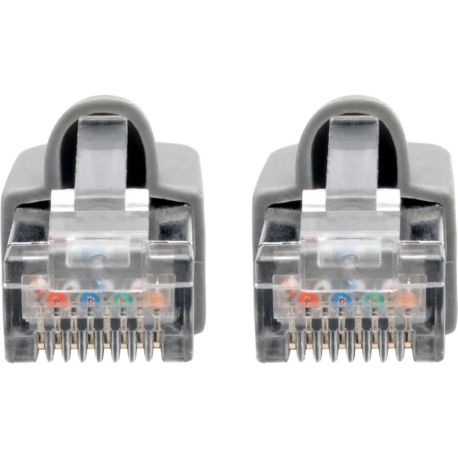Eaton Tripp Lite Series Cat6a 10G Snagless Shielded STP Ethernet Cable (RJ45 M/M), PoE, Gray, 7 ft. (2.13 m)