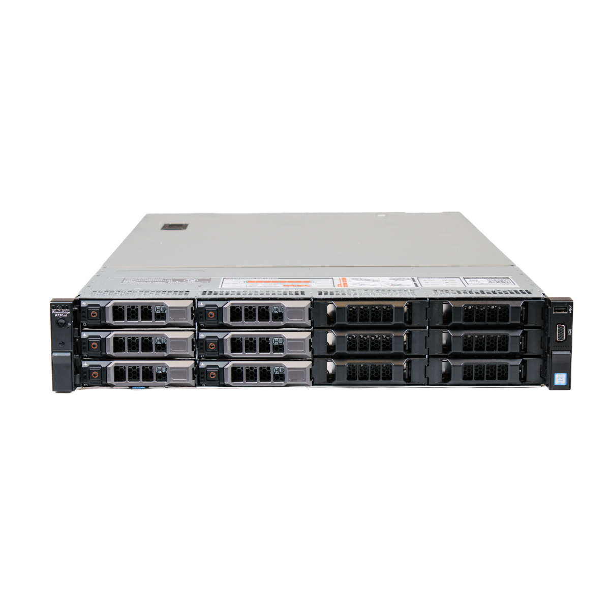 Dell PowerEdge R730XD 12-bay Server 2x E5-2699v4 2.2Ghz - 44 Cores 512GB RAM 6x 8TB HDD + 2x 2TB SSD