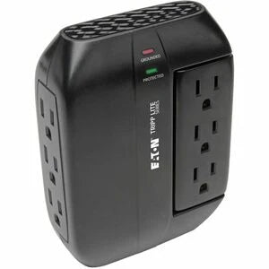 Eaton Tripp Lite Series Protect It! Surge Protector with 3 Rotatable Outlets, 3 Stationary, side facing Outlets, Direct-Plug In, 1200 Joules
