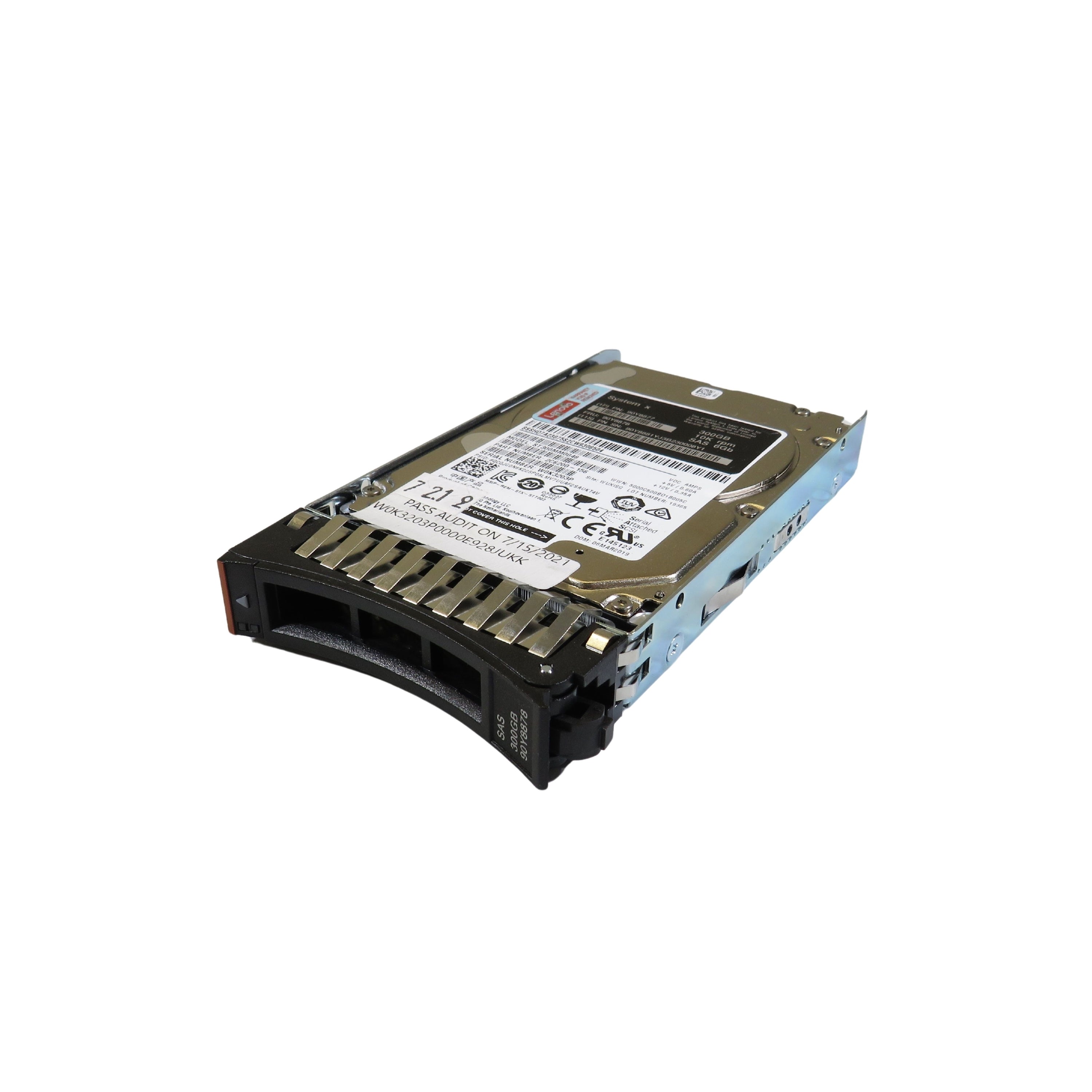 IBM 90Y8878 90Y8877 300GB 10K RPM 2.5" SAS 6Gbps SFF HDD Hard Drive (Refurbished)
