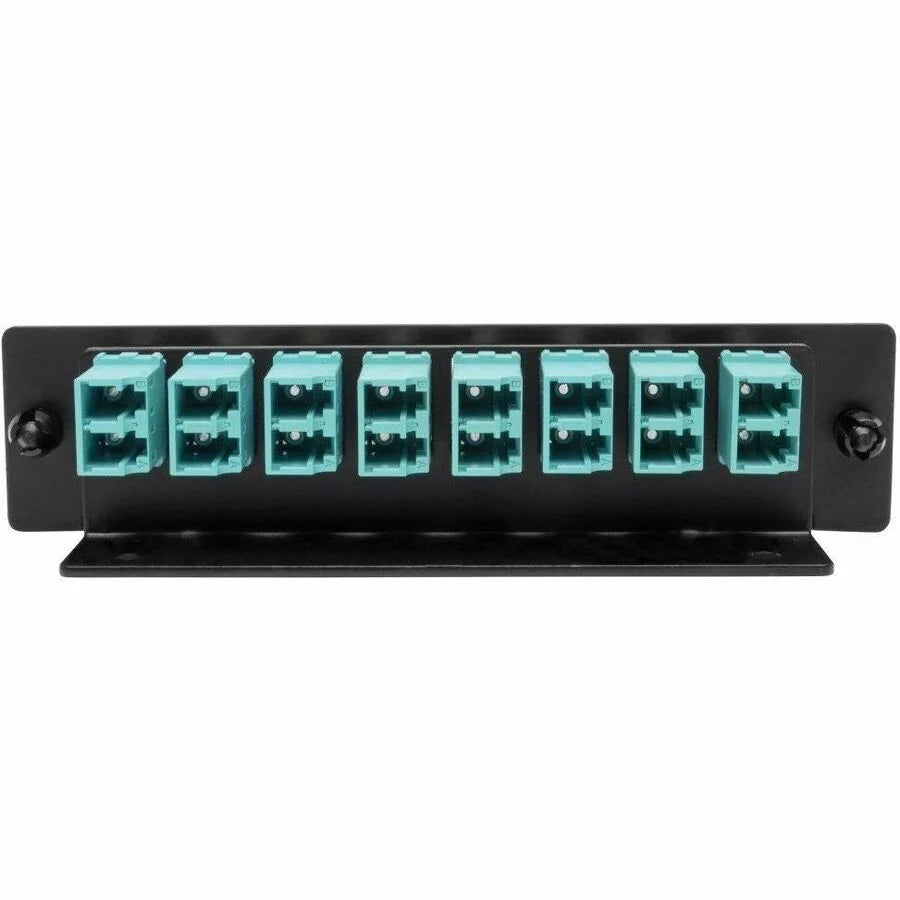 Eaton Tripp Lite Series High-Density Fiber Adapter Panel (MMF/SMF), 8 LC Duplex Connectors, Black