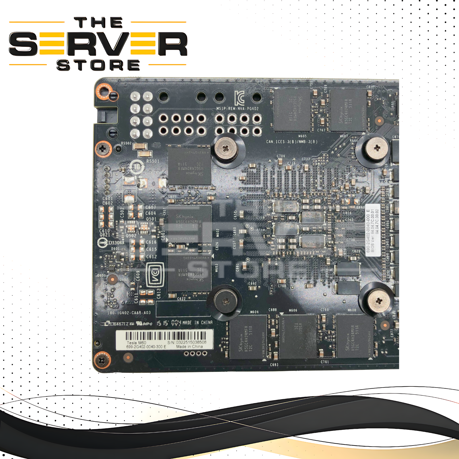 NVIDIA Tesla M60 16GB GDDR5 (8GB per GPU) Maxwell Dual-GPU VDI GRID Graphics Accelerator. Card Only, No Bracket. P/N: 699-2G402-0040-300E.