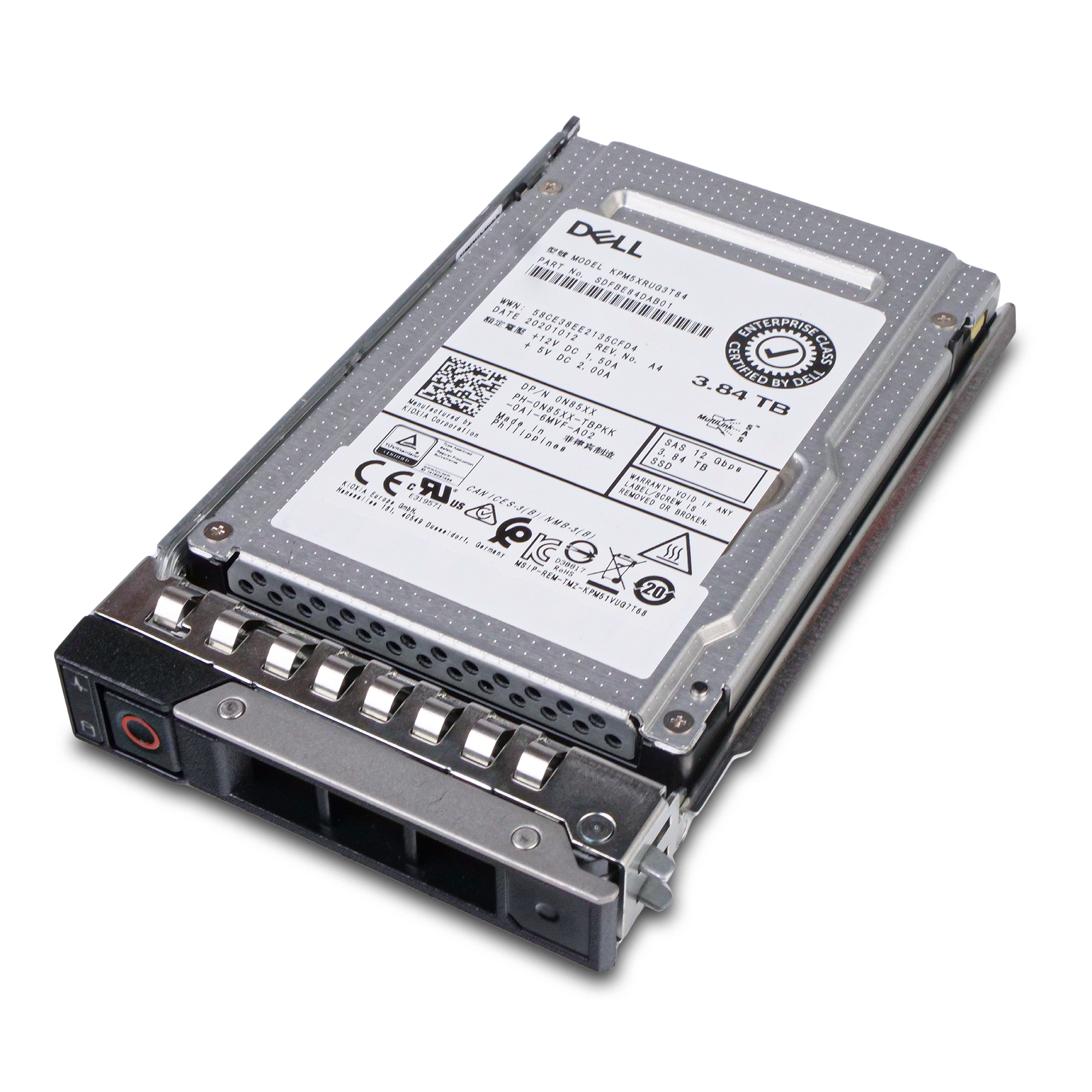 Dell G14 YW17N 3.84TB 1 DWPD SAS 12Gb/s Read Intensive 3D TLC 2.5in Refurbished SSD
