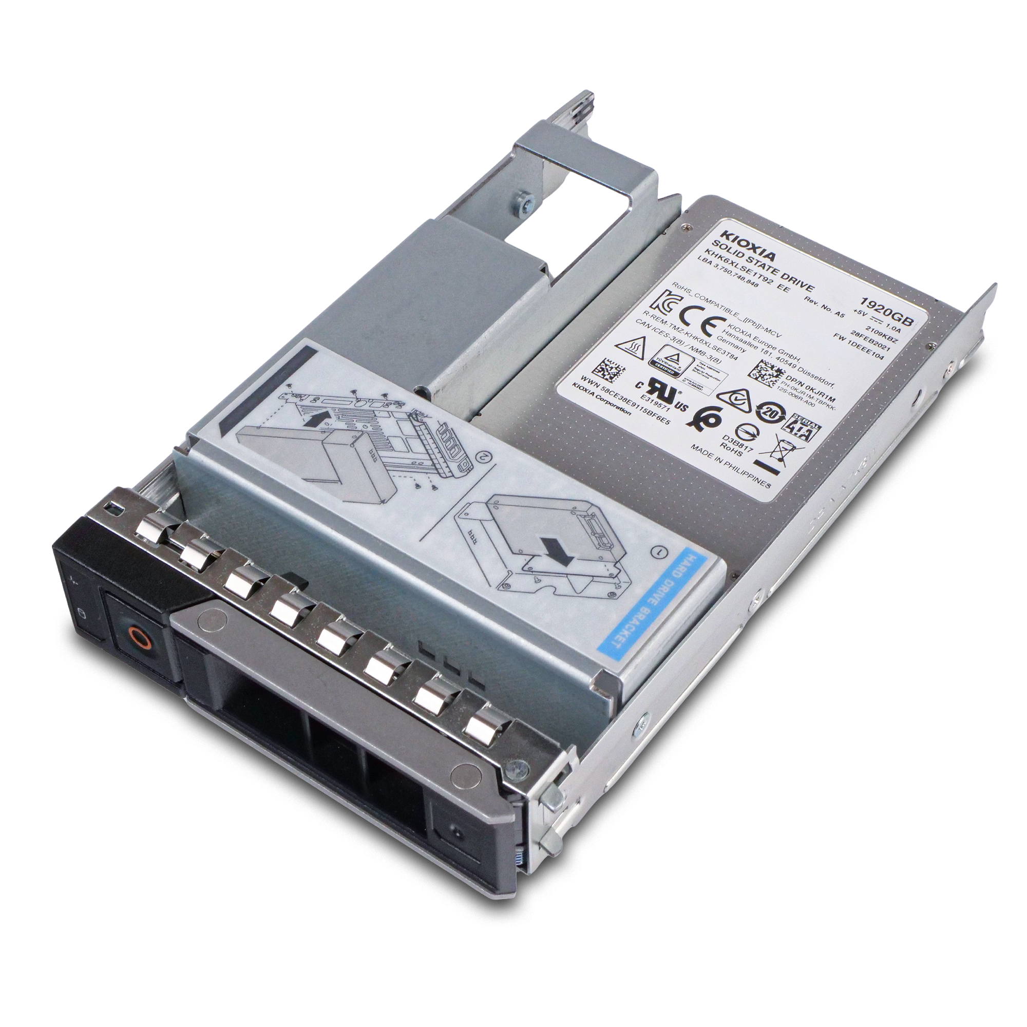 Dell G14 0KJR1M 1.92TB 0.6 DWPD SATA 3D TLC Hybrid 3.5in Refurbished SSD