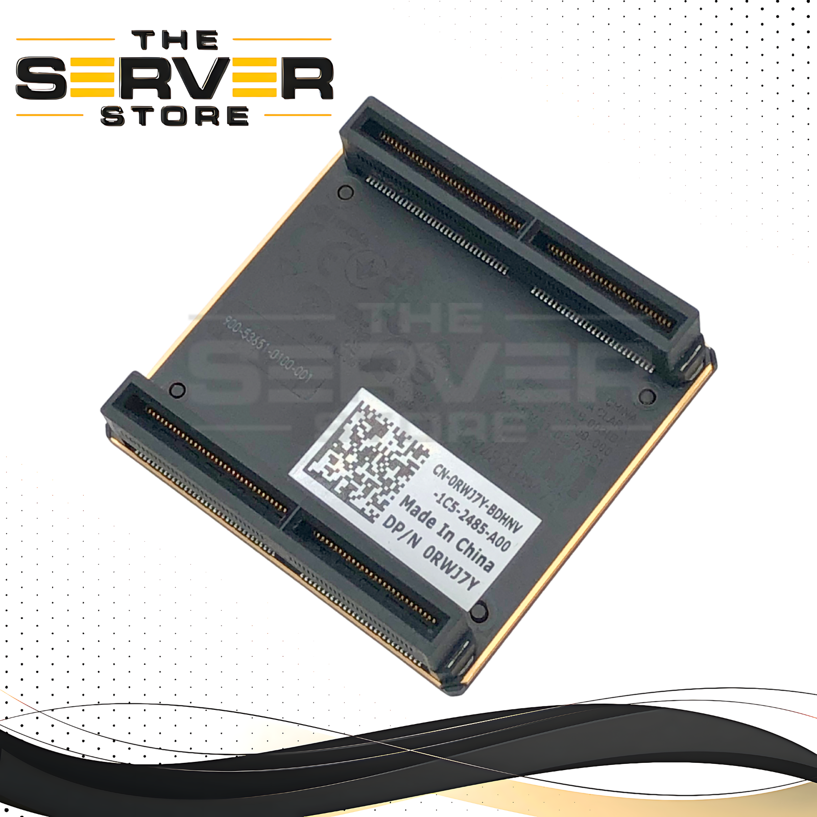 Dell Nvidia P3651 A100 / H100 2-Slot x16 NVLink Bridge Adapter (2 WAY). P/N: RWJ7Y, 0RWJ7Y.