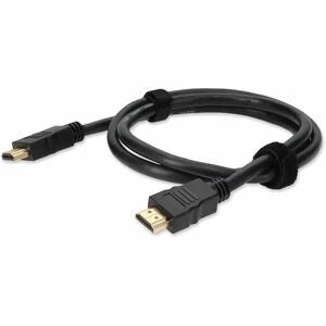 AddOn 1m HDMI 1.4 Male to HDMI 1.4 Male Black Cable Which Supports Ethernet Channel For Resolution Up to 4096x2160 (DCI 4K)