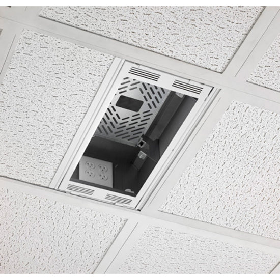 Chief 1' x 2' Above Suspended Ceiling Storage Box - White
