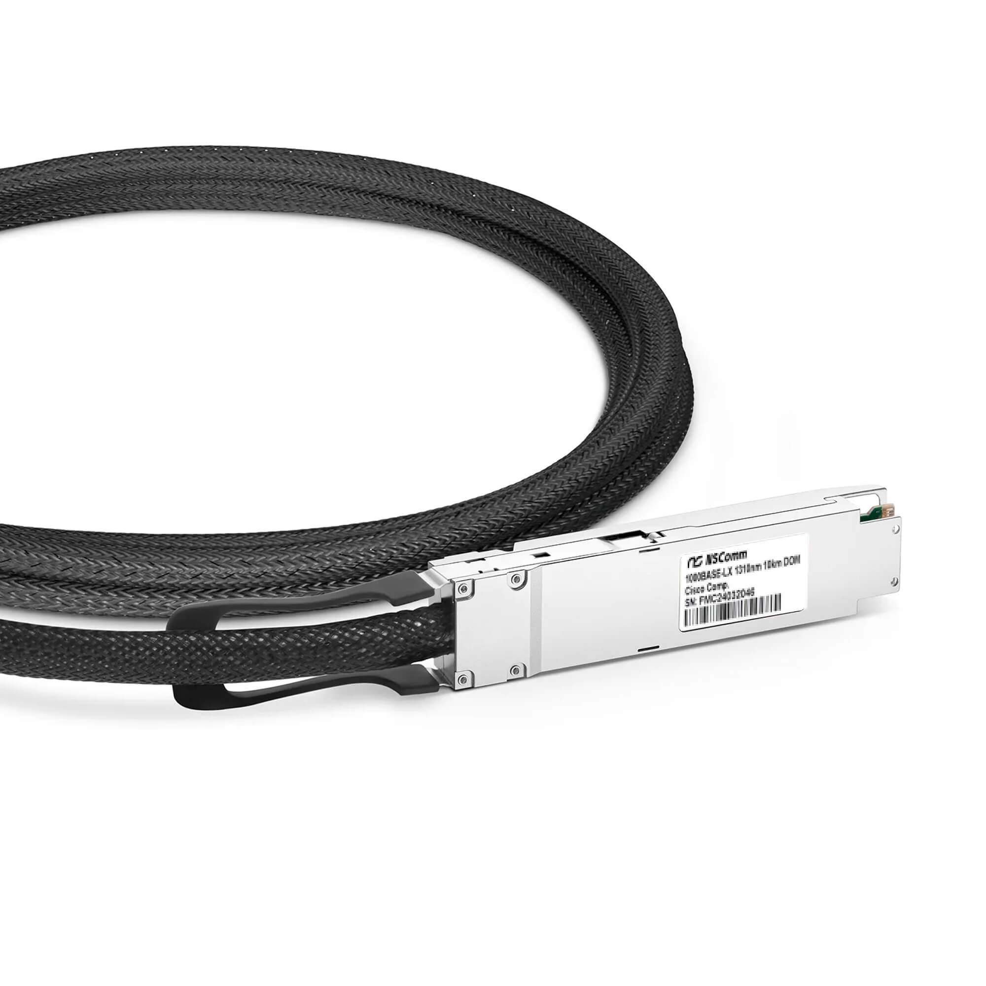 NSComm NVIDIA/Mellanox Compatible 800G OSFP Finned Top Ethernet Active Electrical Cable up to 5m(16ft)