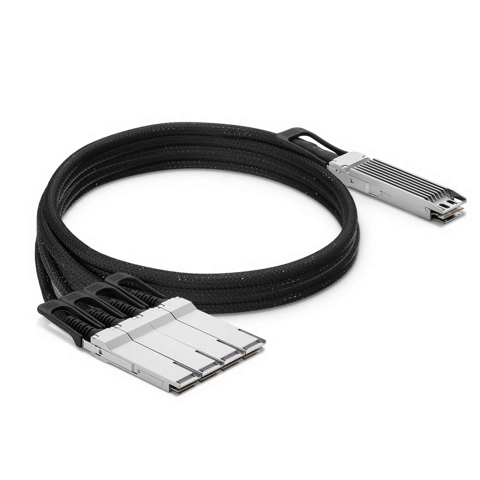 NSComm NVIDIA/Mellanox Compatible 800G OSFP Finned Top to 4 x 200G QSFP112 Active Direct Attach Copper Breakout Cable up to 5m(16ft)