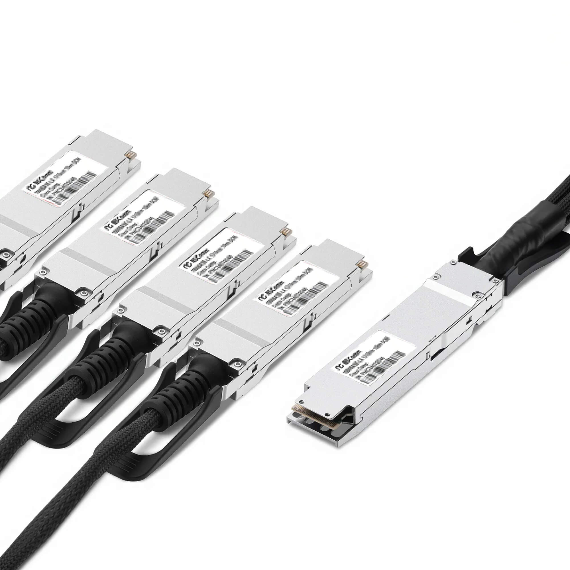 NSComm NVIDIA/Mellanox Compatible 800G OSFP Finned Top to 4 x 200G QSFP112 Active Direct Attach Copper Breakout Cable up to 5m(16ft)