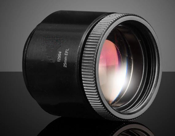 E-13-011 22mm CA, 150mm FL, Mounted MgF2 Coated Achromatic Doublet Lens