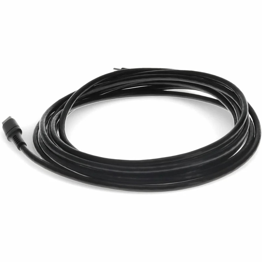 AddOn 2.0m (6.6ft) USB C Male to USB C Male USB 2.0 Sync and Charge Black Cable