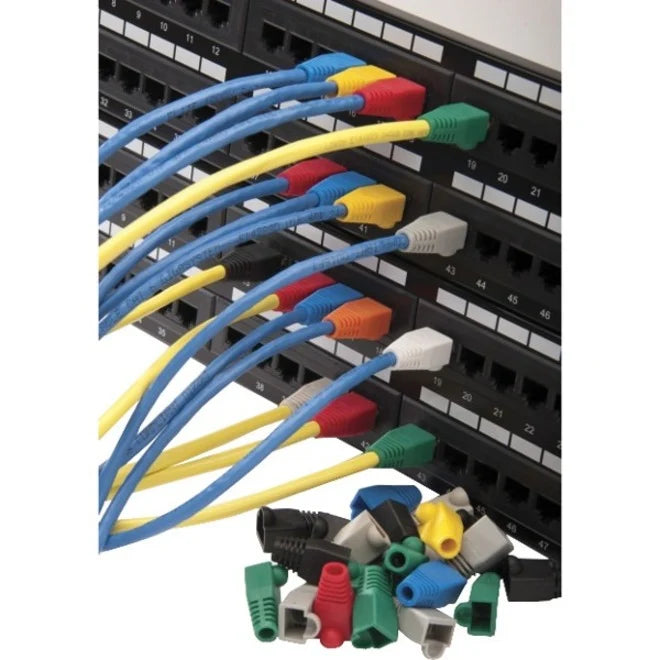 Platinum Tools RJ45 Boot, 8.0 mm Max OD, Black. (Bulk,1ea.) Pkg 100pc/Bag.