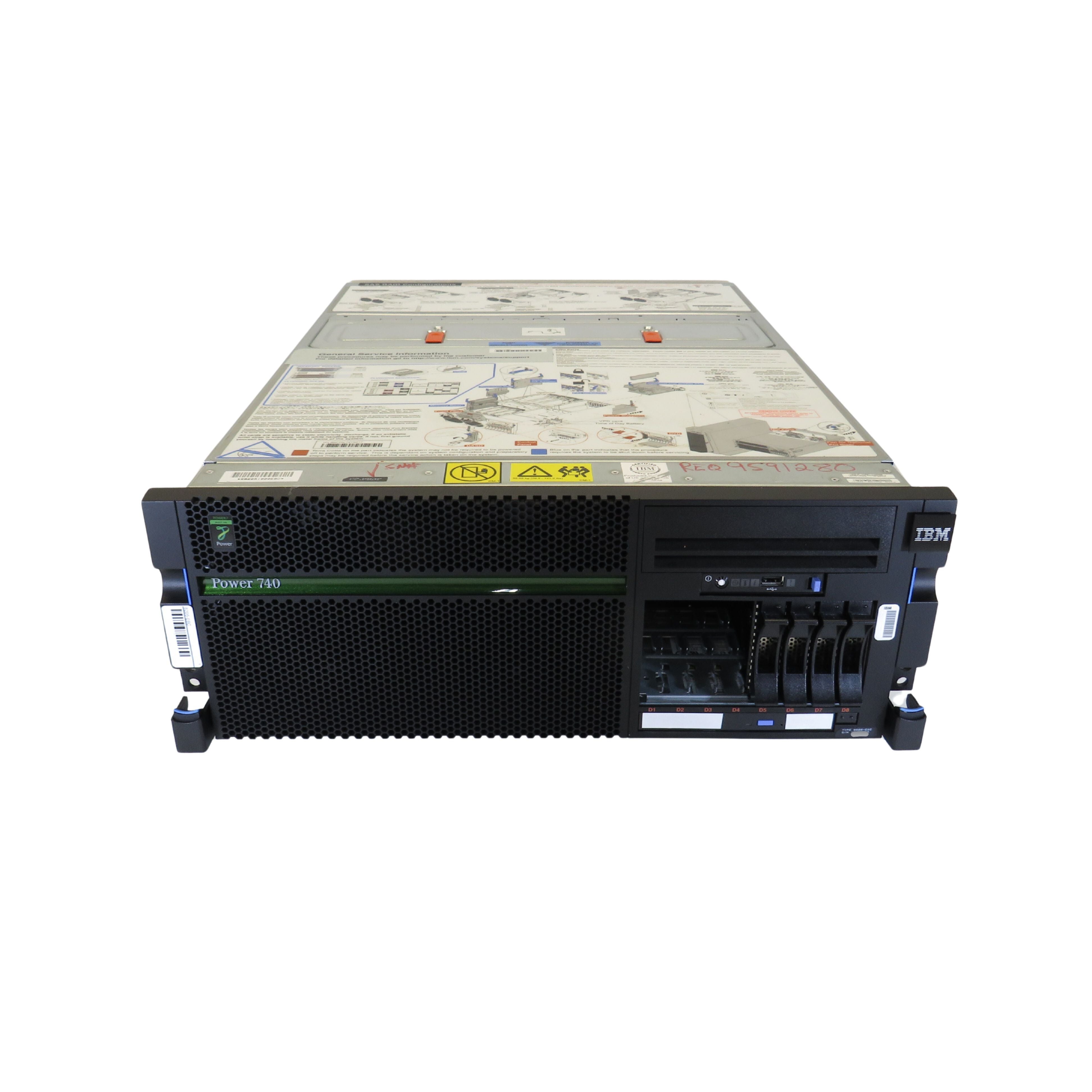 IBM 8205-E6C Power 740 P7 Server 8 Way 3.7GHz PVM Standard (Refurbished)