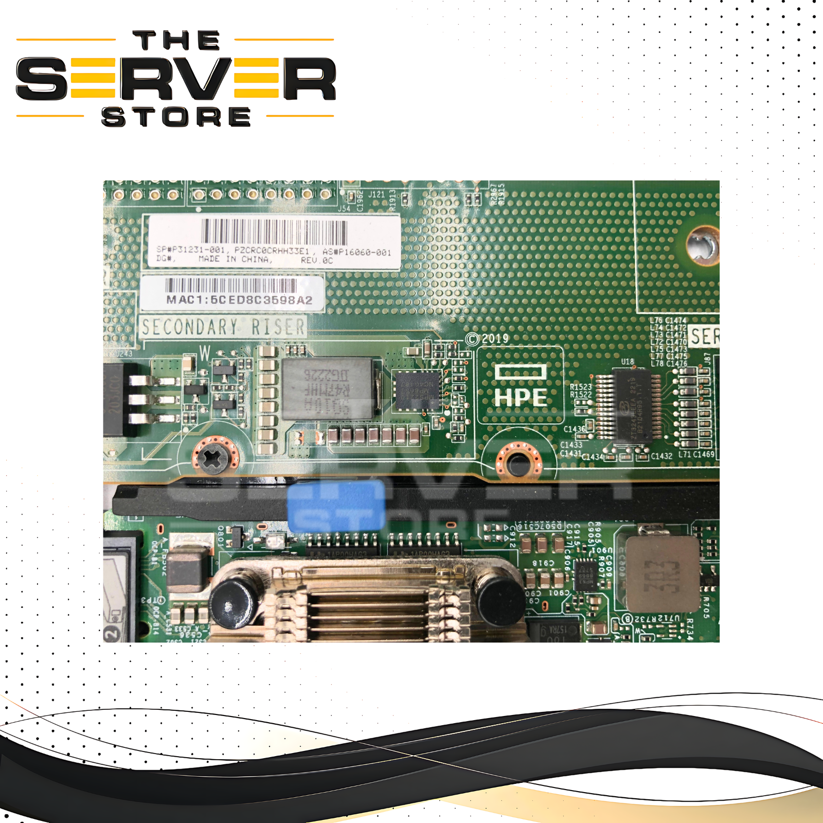 HPE ProLiant DL380 DL360 G10 Plus Rear I/O Board Assembly P31231-002 P31231-001