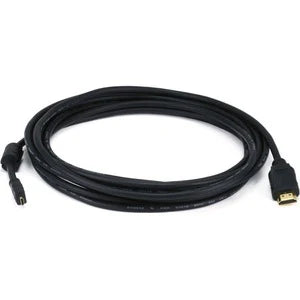 Monoprice Standard HDMI Cable with Ethernet and HDMI Micro Connector, 15ft