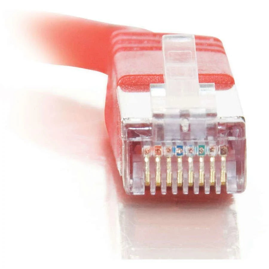 C2G-50ft Cat5e Molded Shielded (STP) Network Patch Cable - Red