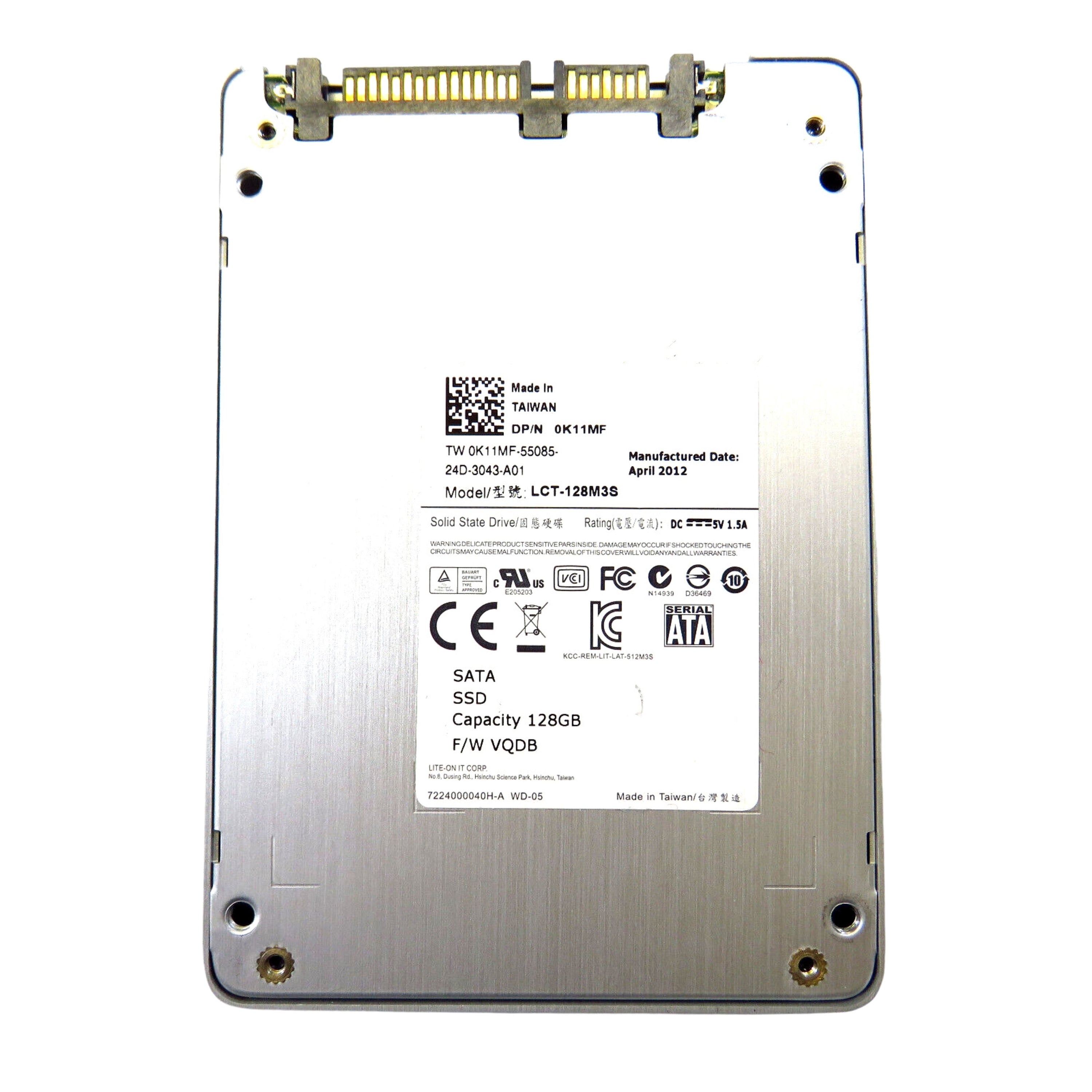 Dell K11MF LCT-128M3S 128GB 2.5" SATA 6Gbps 7mm SSD Solid State Drive (Refurbished)