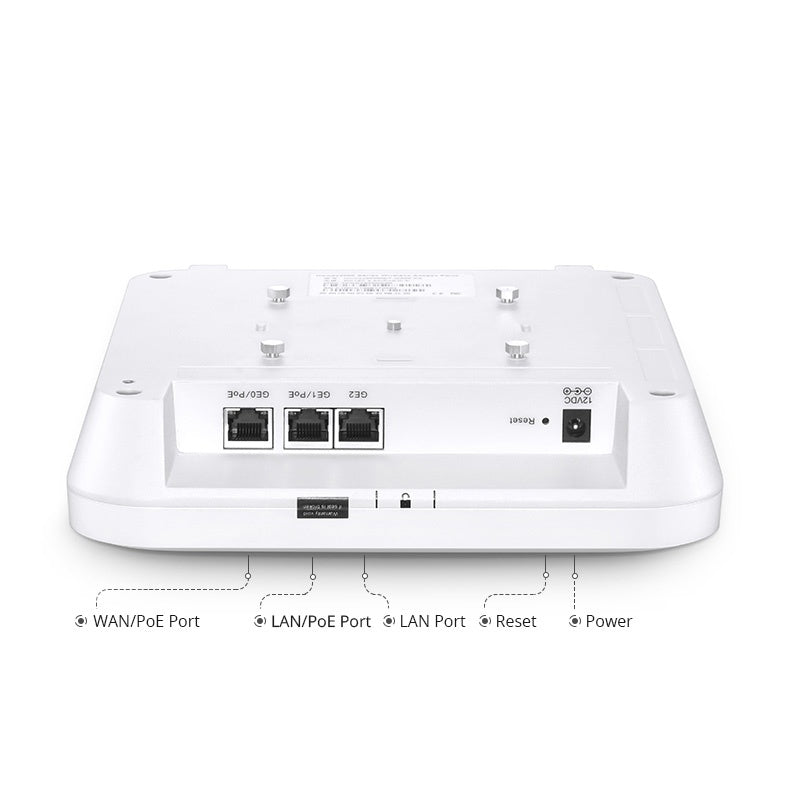 FS-AP3000C, Wi-Fi 5 802.11ac Wave 2, 3000 Mbps Wireless Access Point, 4 × 4 MU-MIMO Three Radios (Power Adapter Included)