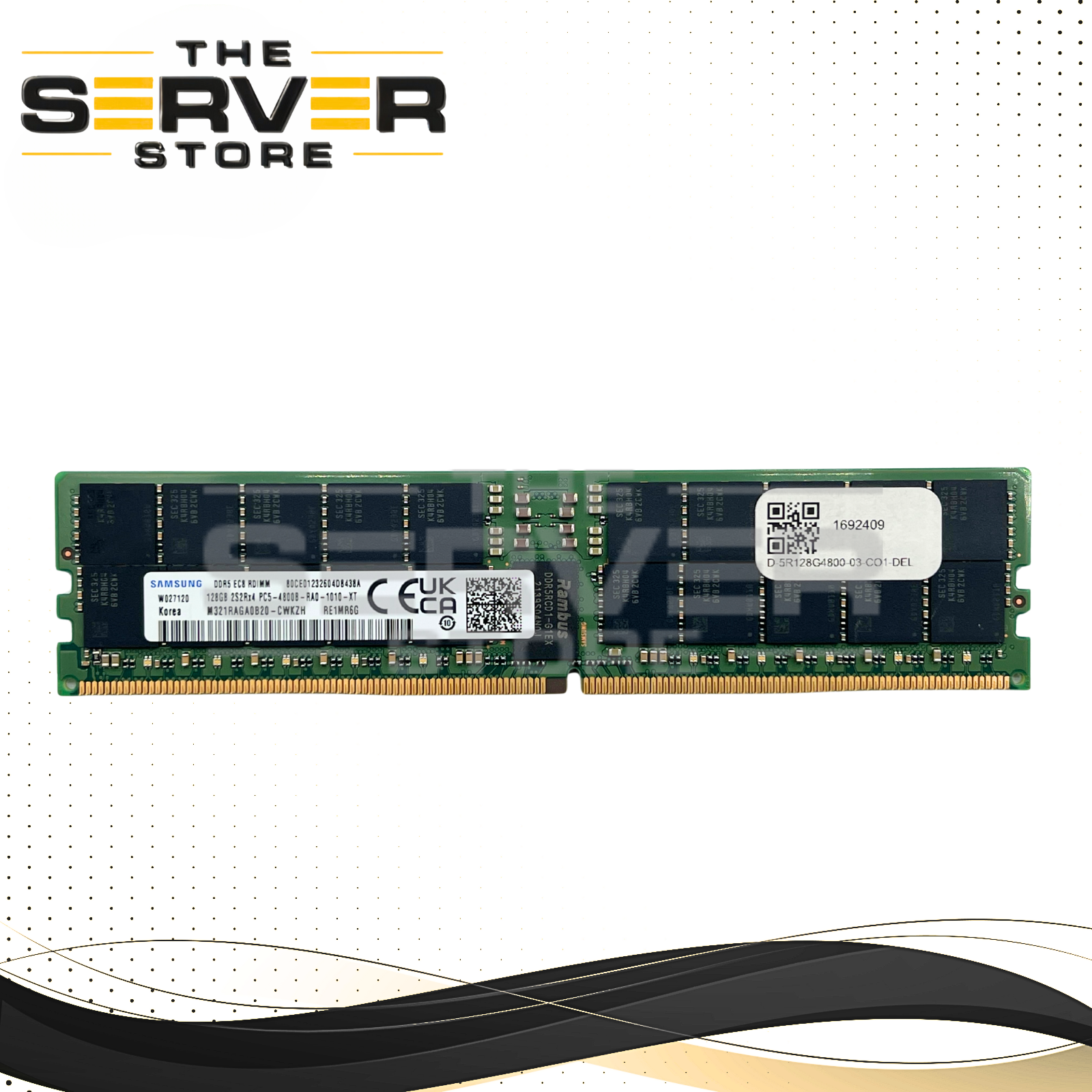 Samsung 128GB 2S2Rx4 DDR5-4800B PC5-38400 ECC Registered Memory M321RAGA0B20-CWKZH