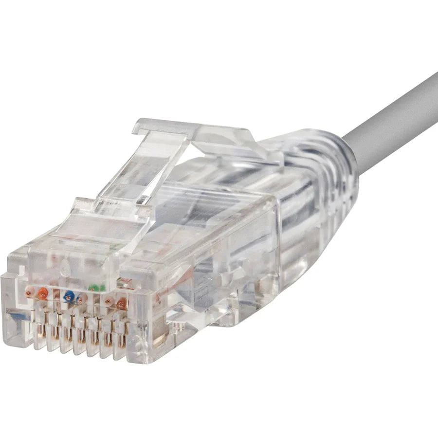 Monoprice SlimRun Cat6 28AWG UTP Ethernet Network Cable, 14ft Gray
