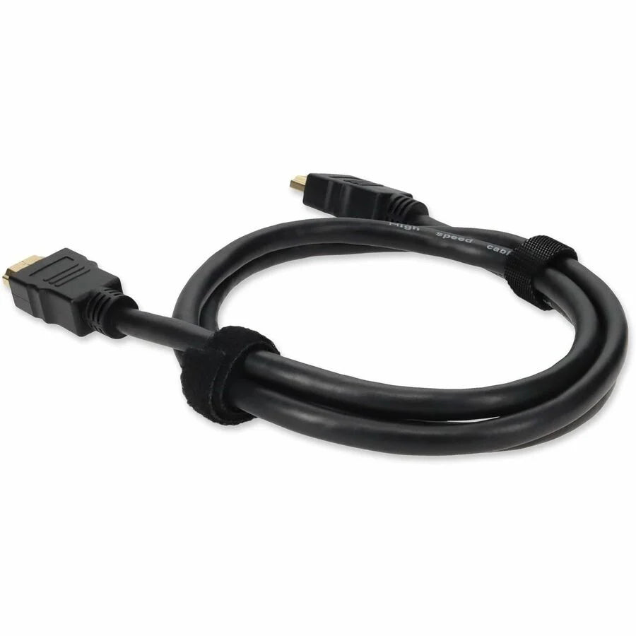 AddOn 1m HDMI 1.4 Male to HDMI 1.4 Male Black Cable Which Supports Ethernet Channel For Resolution Up to 4096x2160 (DCI 4K)