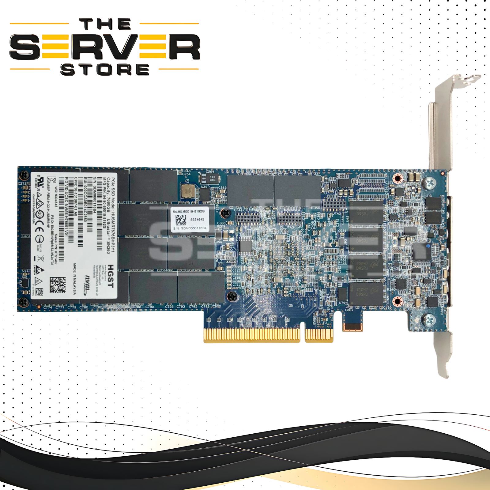 Cisco 7.68TB NVMe PCIe 3.0 x8 HHHL SSD HGST Ultrastar SN260 16-101087-01 HUSMR7676BHP3Y1