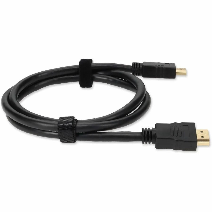 AddOn 1m HDMI 1.4 Male to HDMI 1.4 Male Black Cable Which Supports Ethernet Channel For Resolution Up to 4096x2160 (DCI 4K)