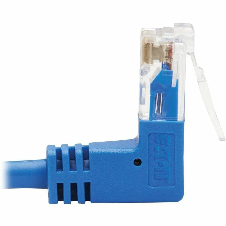 Eaton Tripp Lite Series Up/Down-Angle Cat6 Gigabit Molded Slim UTP Ethernet Cable (RJ45 Up-Angle M to RJ45 Down-Angle M), Blue, 15 ft. (4.57 m)