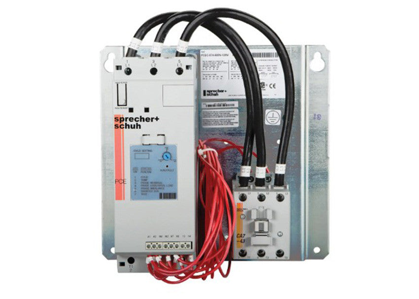 Sprecher + Schuh PCEC-104-600V-120V Hydraulic Elevator Soft Starter Panel 104A 120VAC
