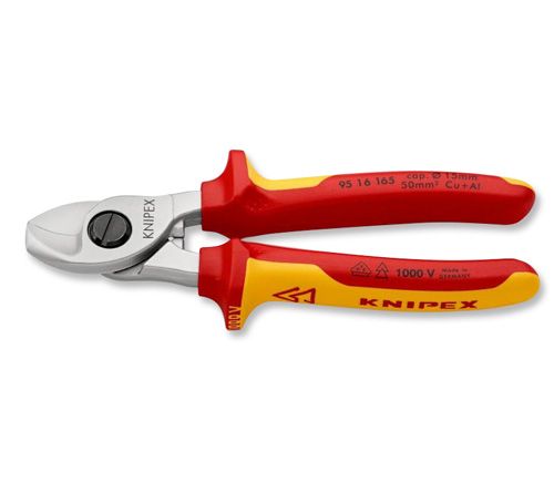 KNIPEX 9516165 Insulated Cable Shears, 6-1/2"