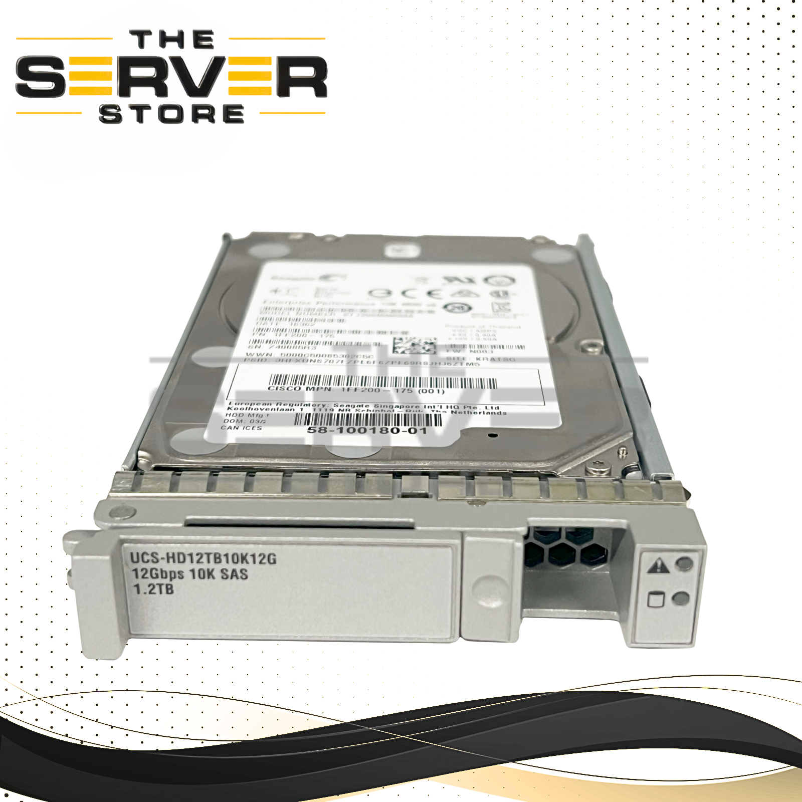 Cisco 1.2TB SAS 12G 10K SFF 2.5 HDD w/Tray Seagate ST1200MM0088 UCS-HD12TB10K12G