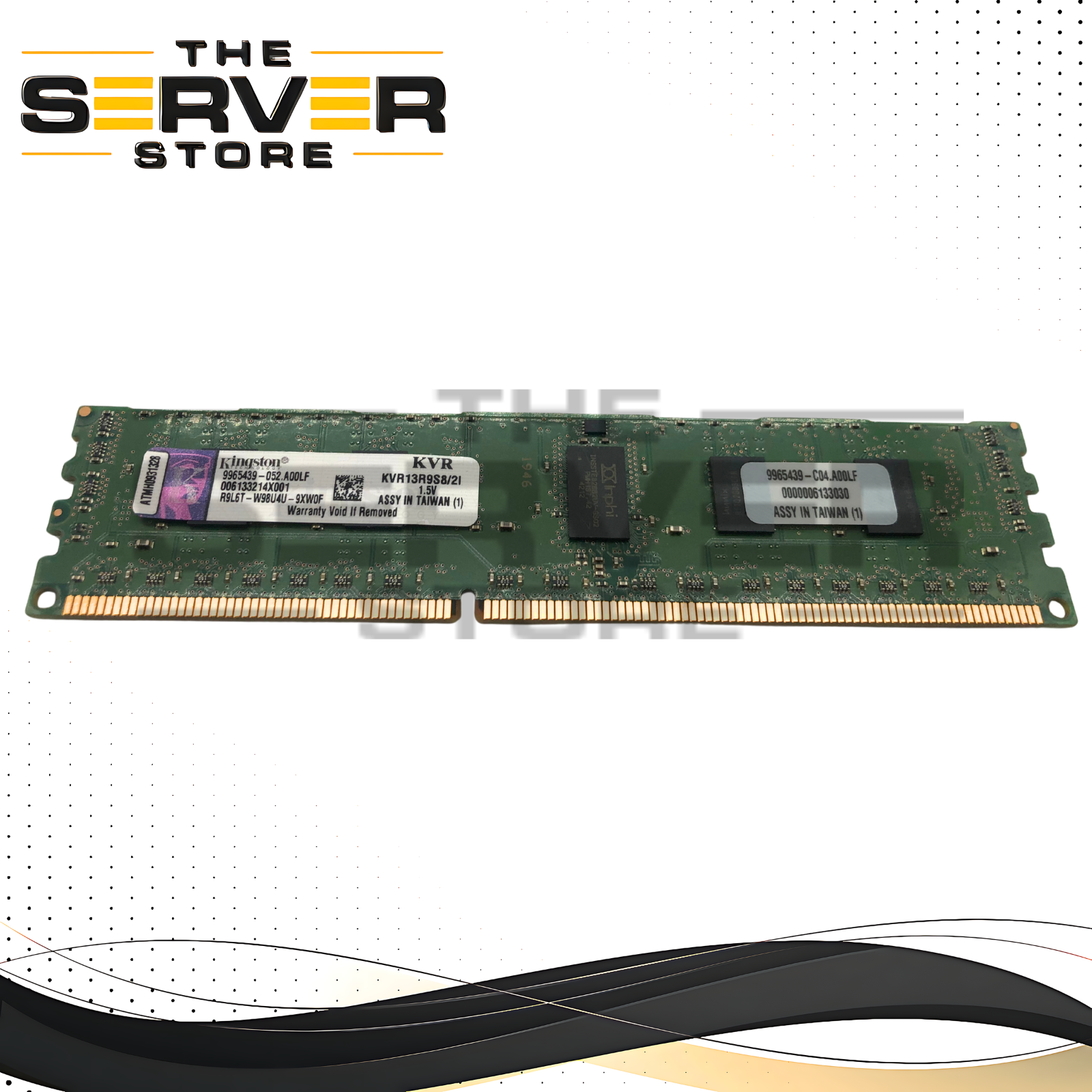 Kingston 2GB 1Rx8 PC3-10600R DDR3 1333MHz ECC REG Server RAM KVR13R9S8-2I